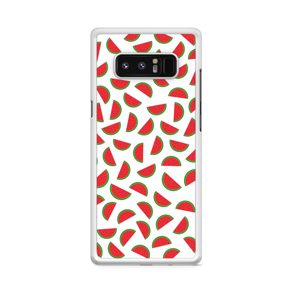 Watermelon Fruit Pattern White Galaxy Note 8 Case