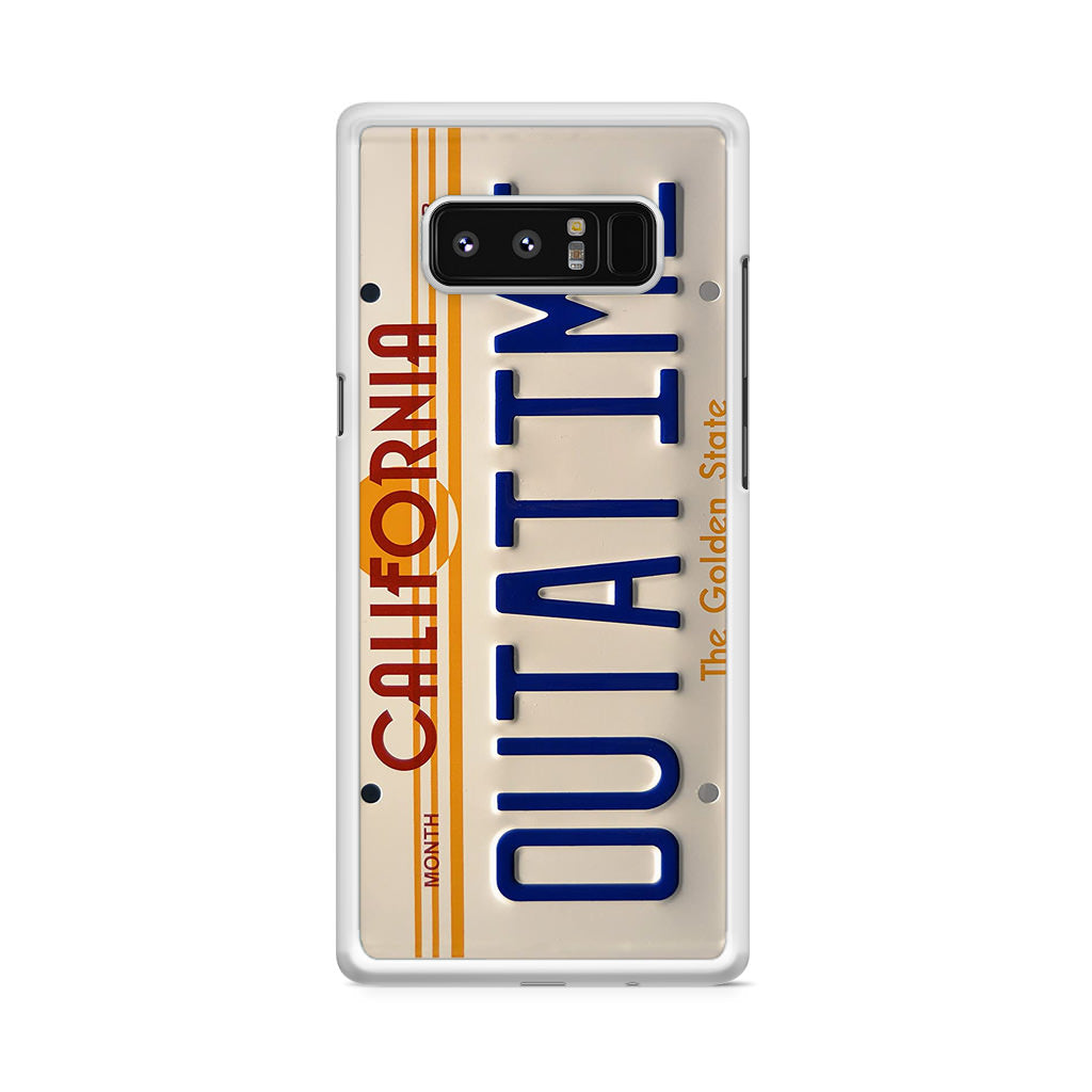 Back to the Future License Plate Outatime Galaxy Note 8 Case