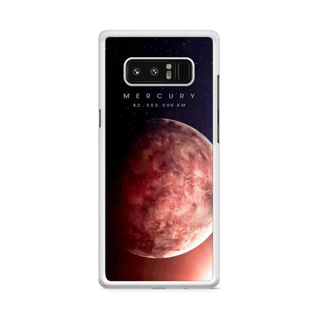 Planet Mercury Galaxy Note 8 Case