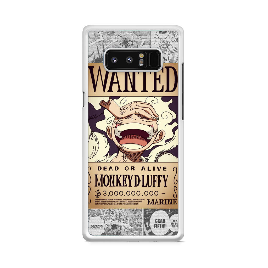 Gear 5 Wanted Poster Galaxy Note 8 Case