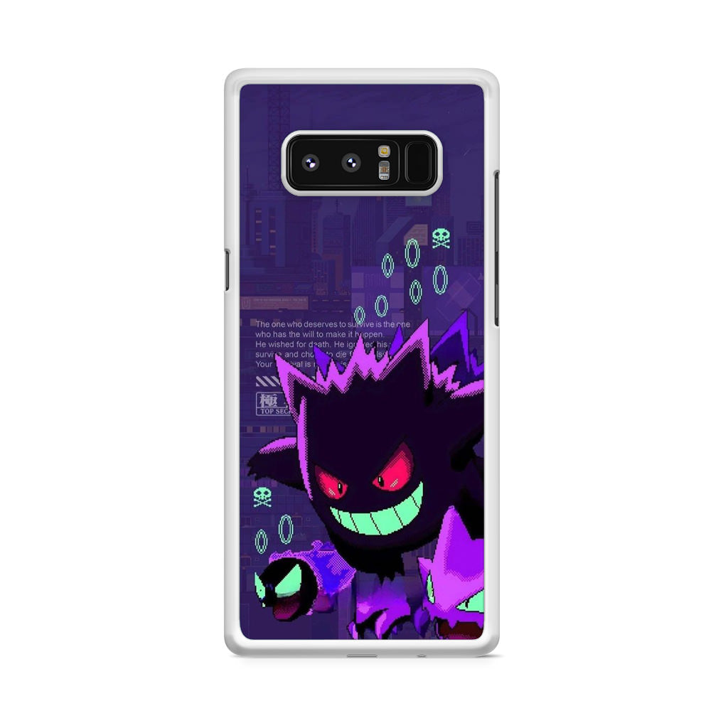 Gengar Pixel Art Galaxy Note 8 Case