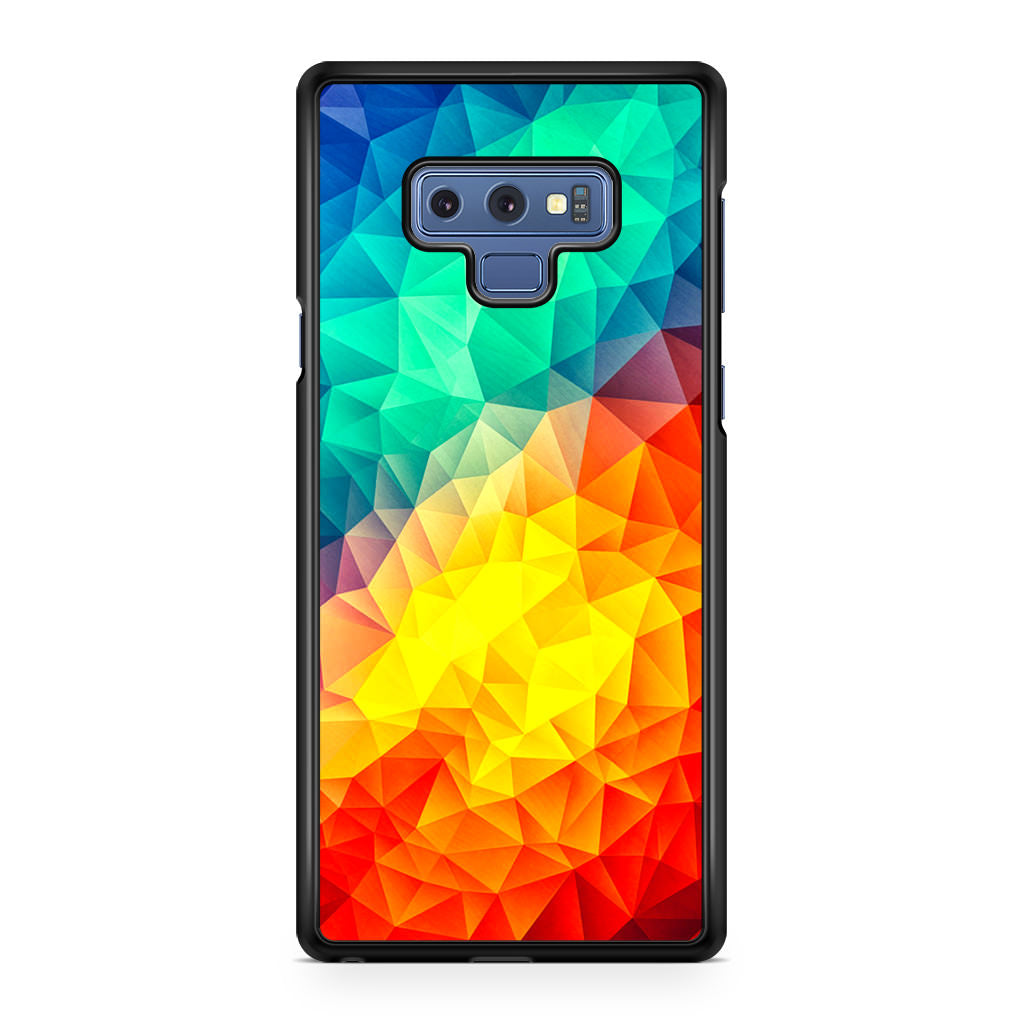 Abstract Multicolor Cubism Painting Galaxy Note 9 Case