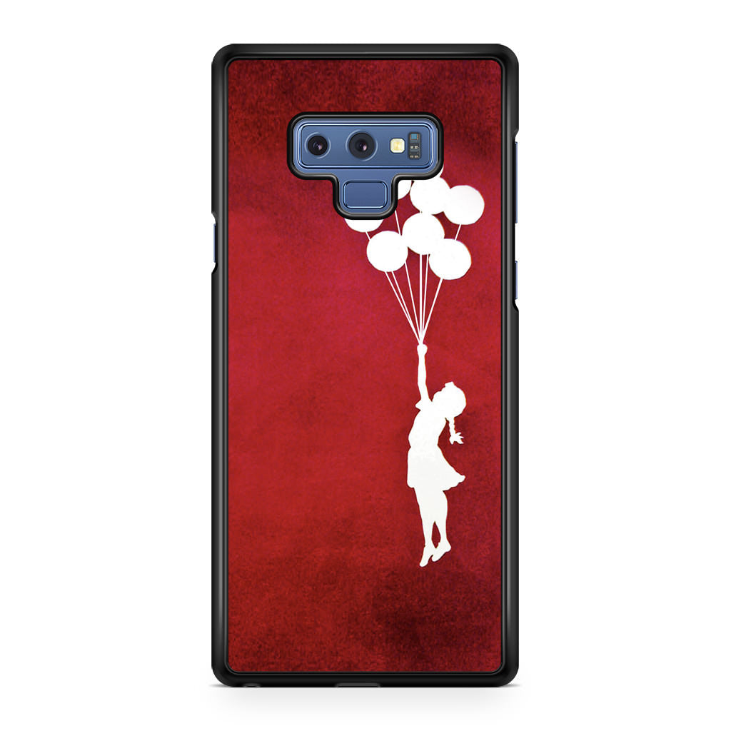 Banksy Girl With Balloons Red Galaxy Note 9 Case