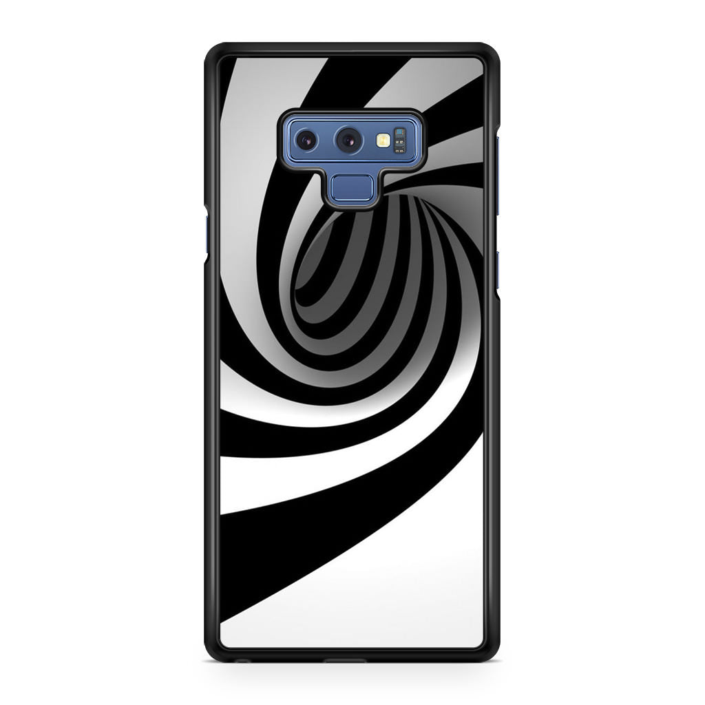 Black and White Twist Galaxy Note 9 Case