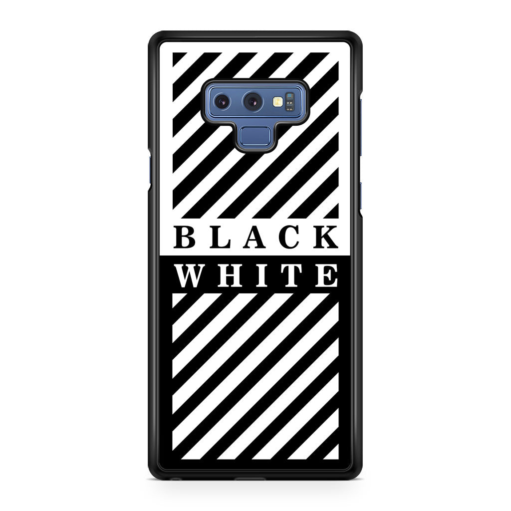 Black White Stripes Galaxy Note 9 Case