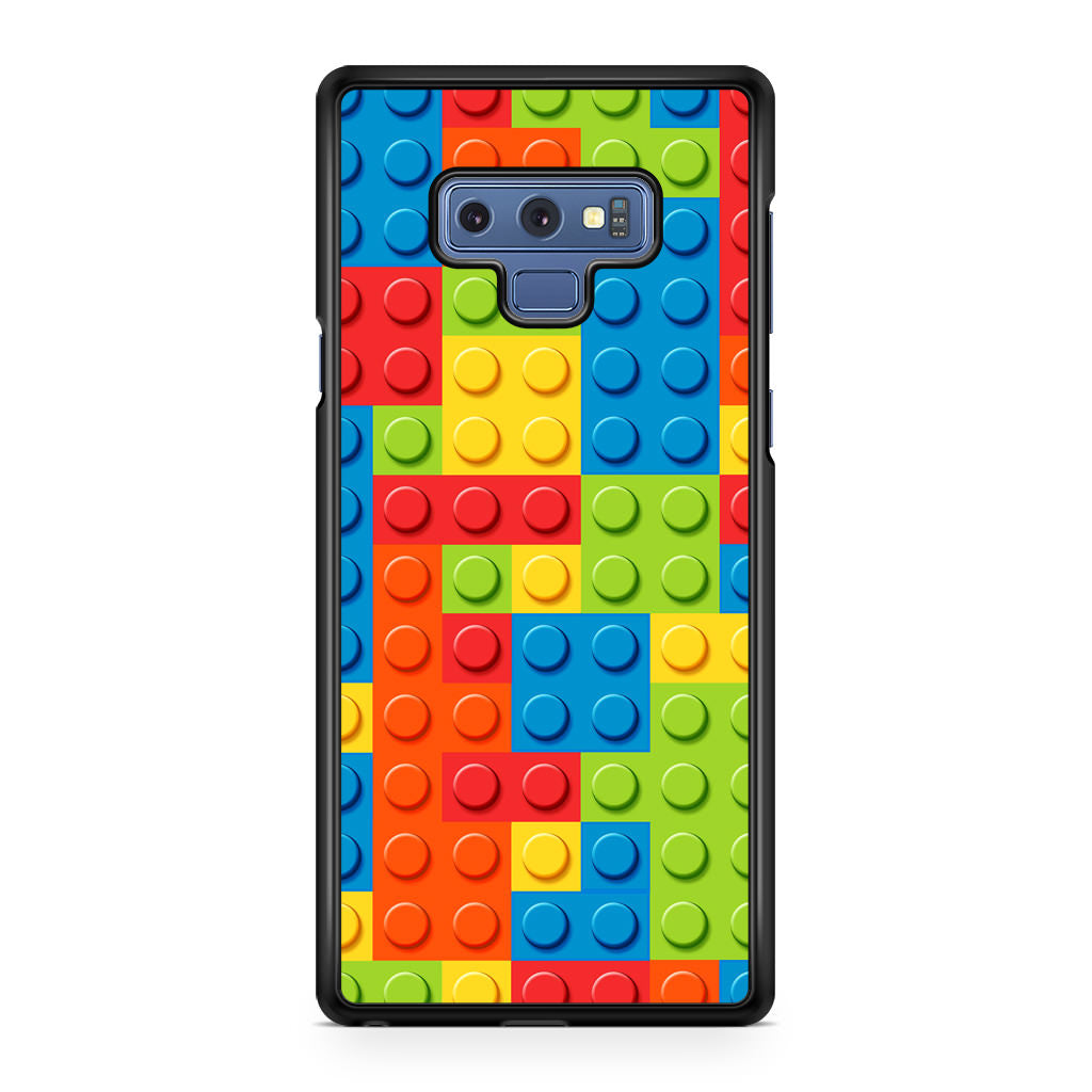 Blocks Rainbow Pattern Galaxy Note 9 Case