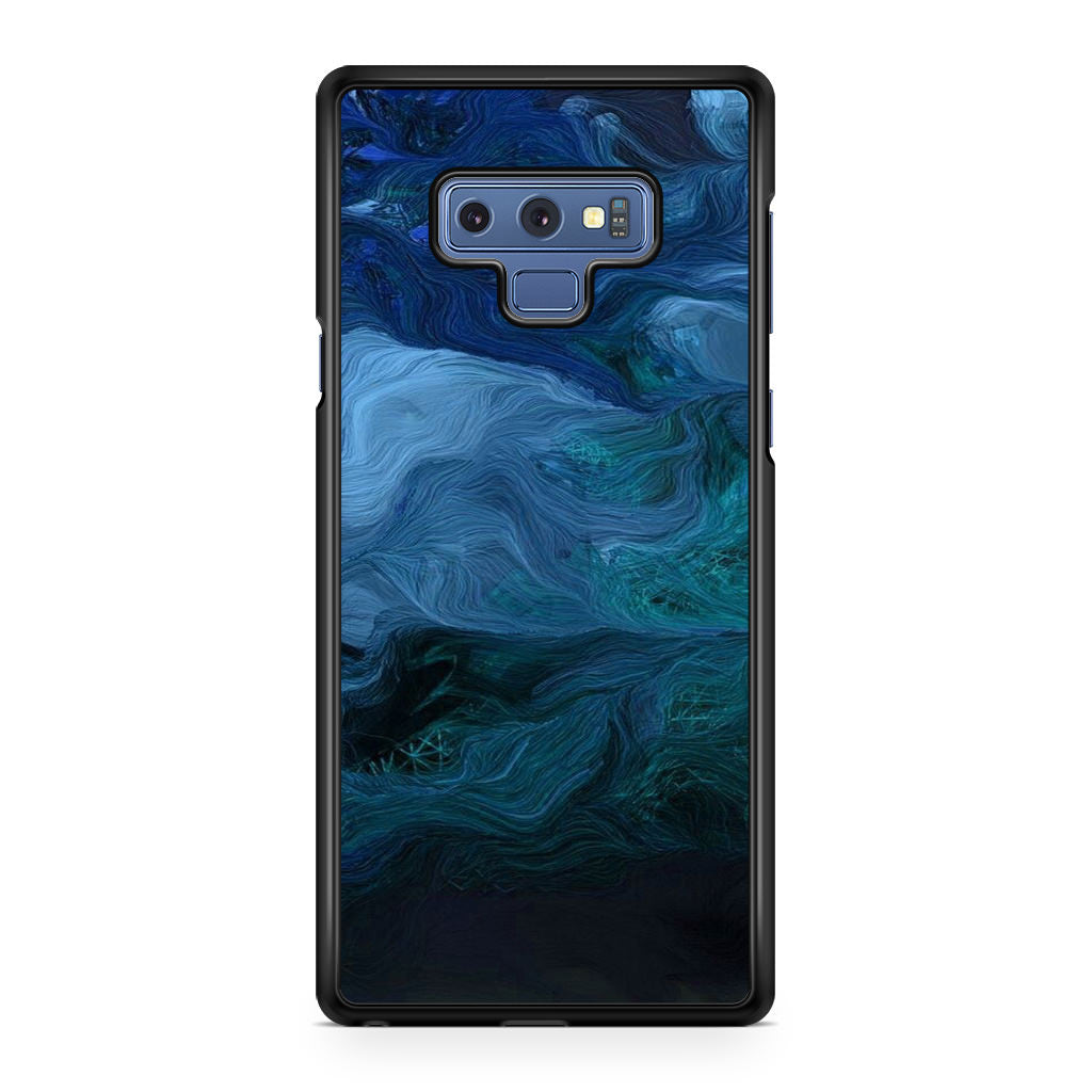 Blue Abstract Art Galaxy Note 9 Case