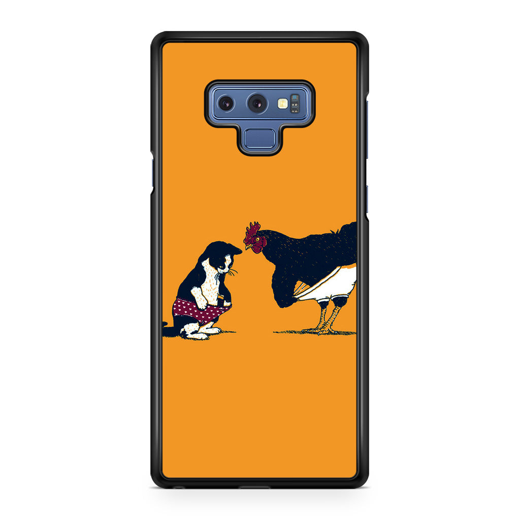 Cat Chicken Yellow Underwear Cute Galaxy Note 9 Case