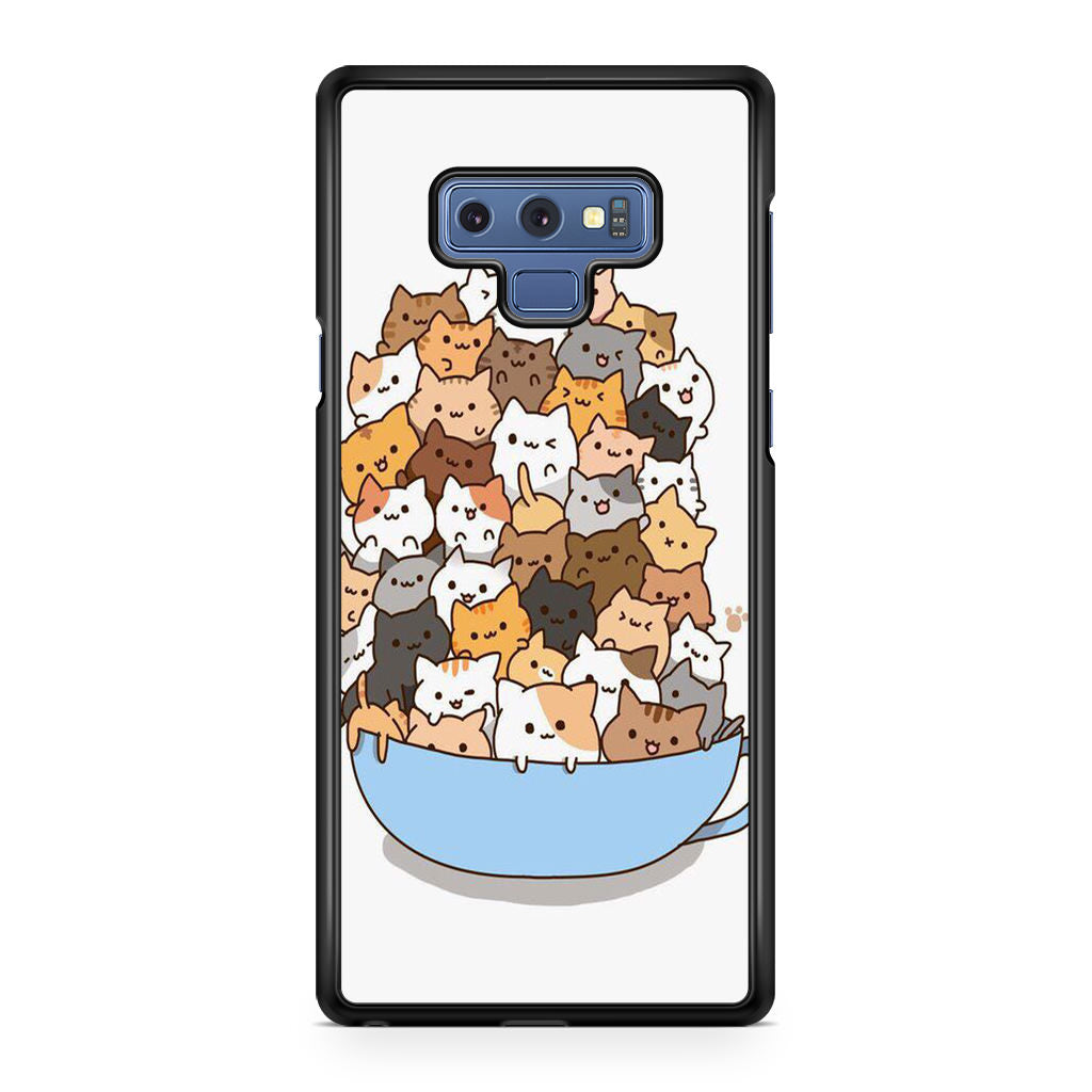 Cats on A Bowl Galaxy Note 9 Case