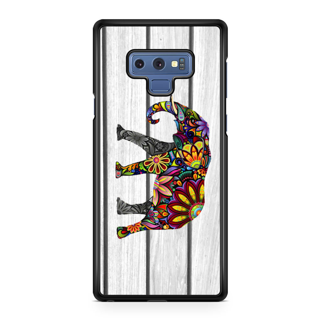 Colorful Elephant Flower Galaxy Note 9 Case