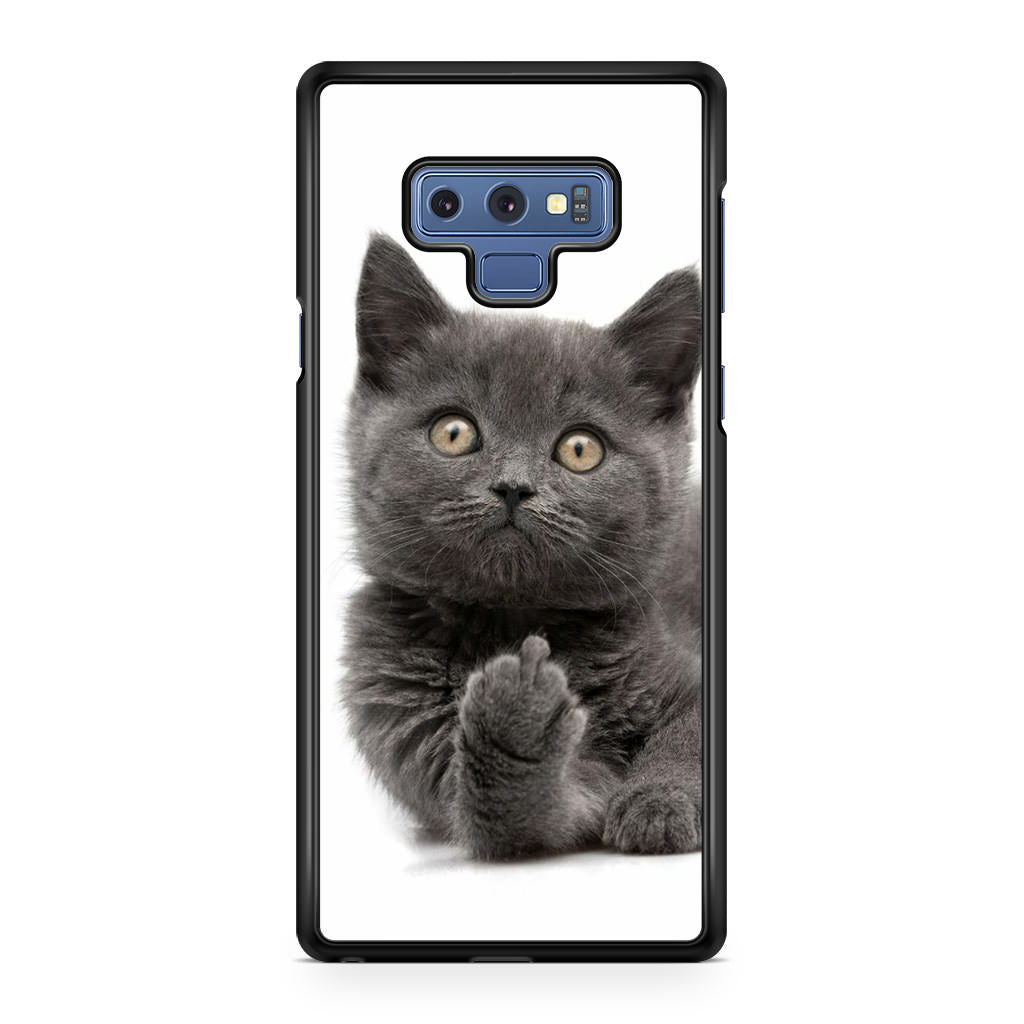 Finger British Shorthair Cat Galaxy Note 9 Case