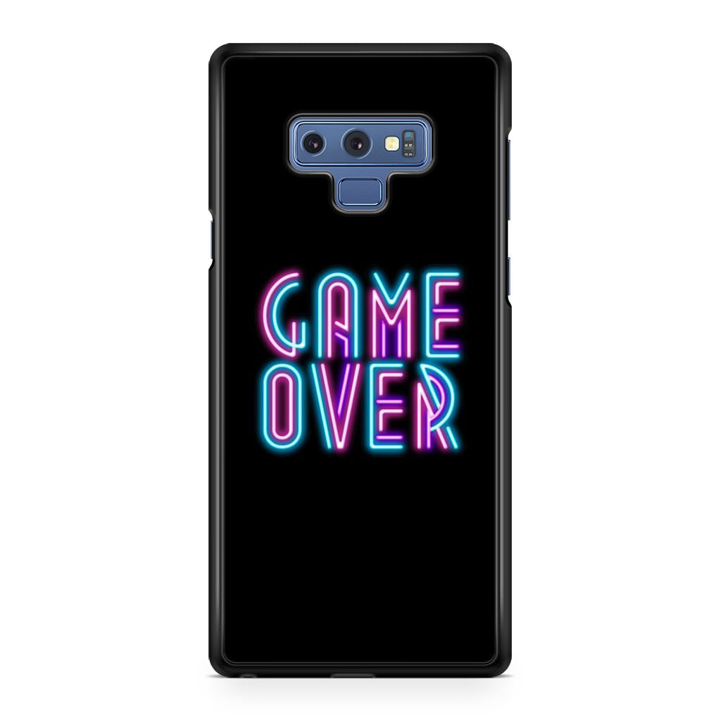 Game Over Neon Galaxy Note 9 Case