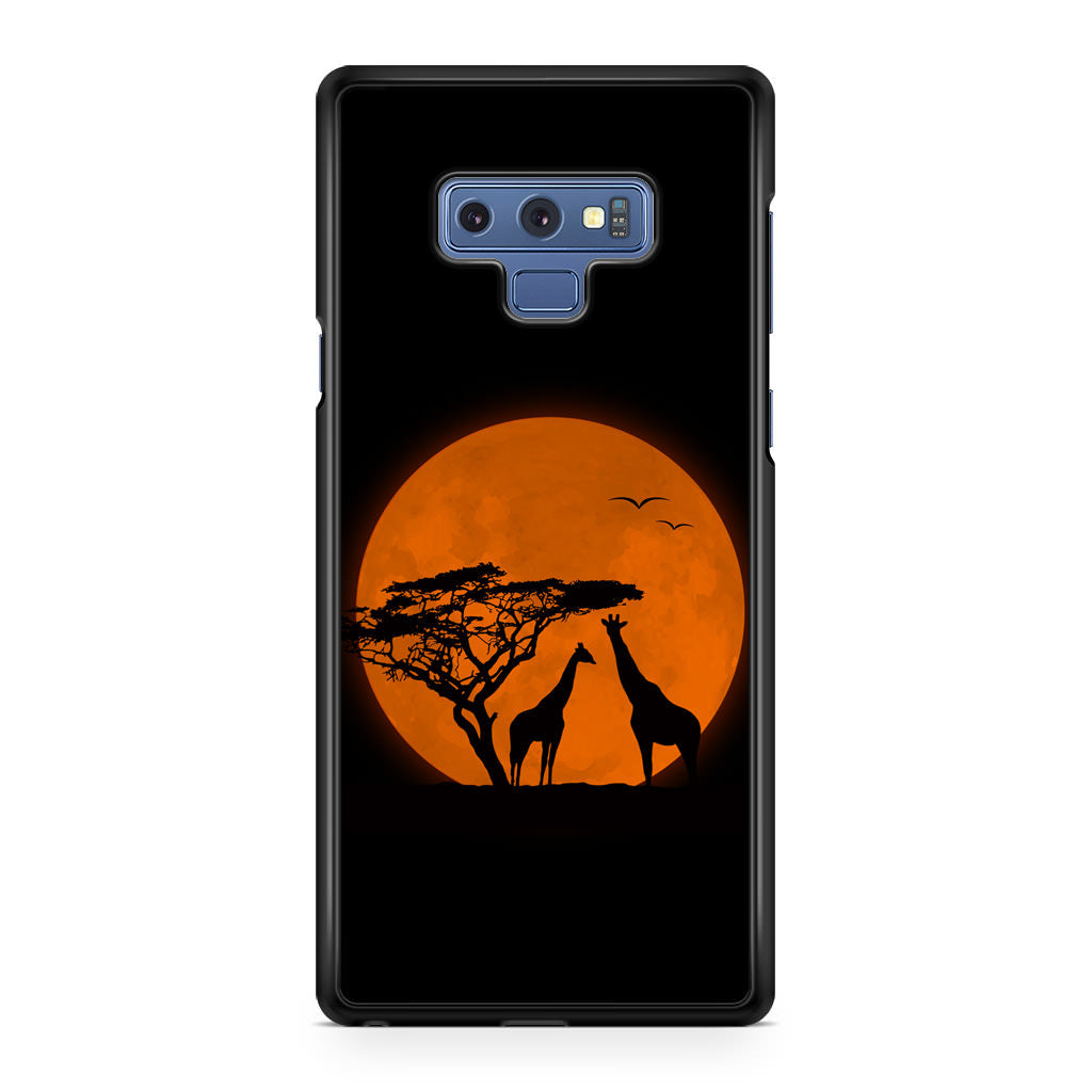 Giraffes Silhouette Galaxy Note 9 Case