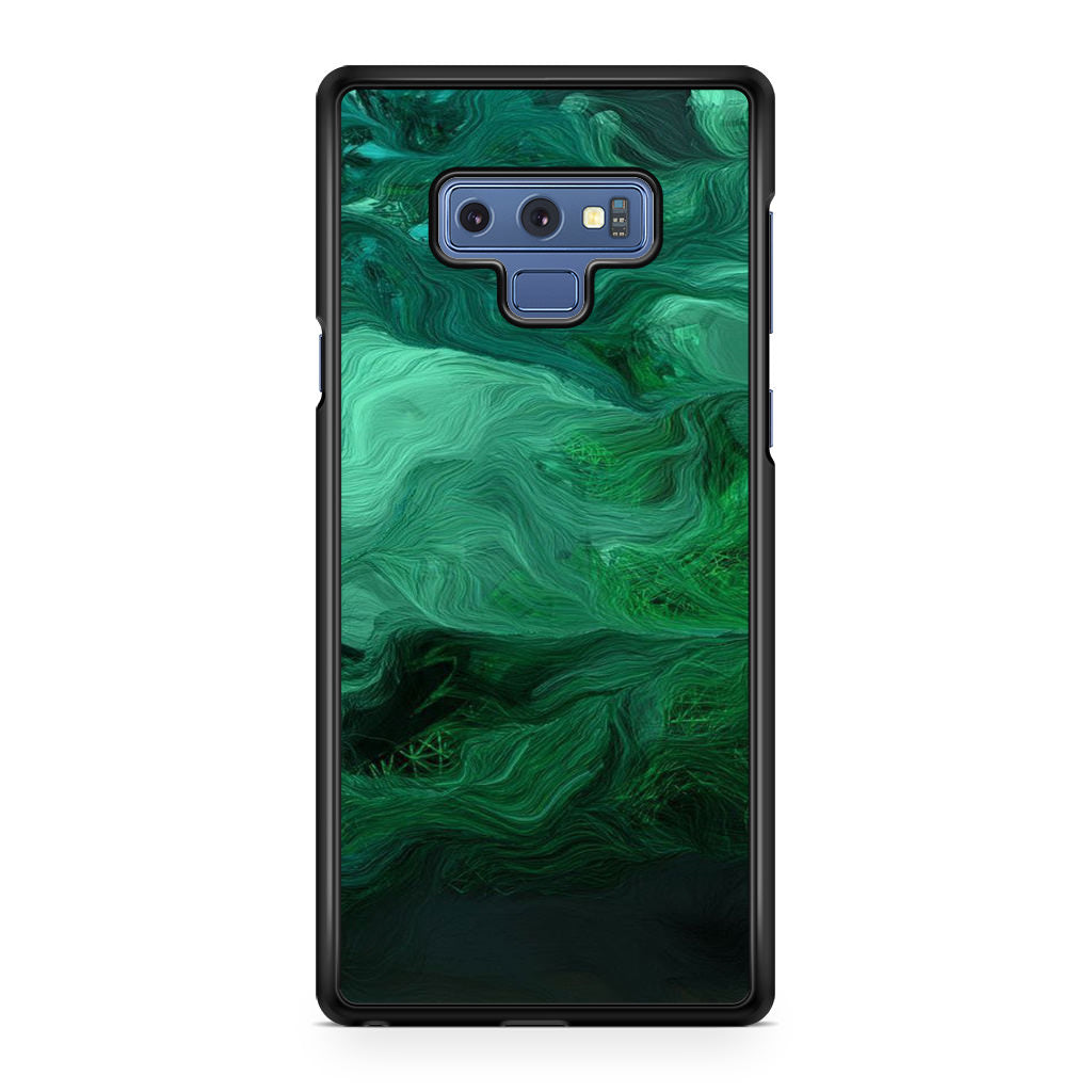 Green Abstract Art Galaxy Note 9 Case