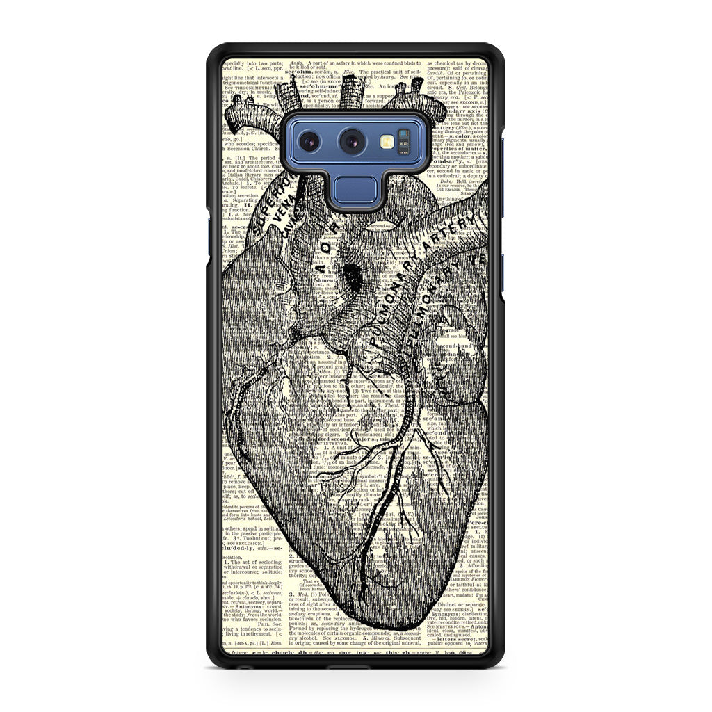 Heart Book Art Galaxy Note 9 Case