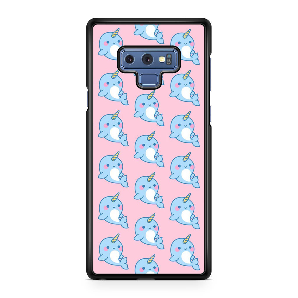 Horned Whales Pattern Galaxy Note 9 Case