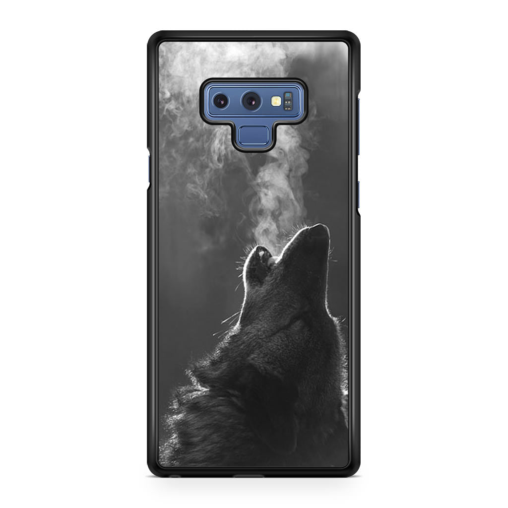 Howling Wolves Black and White Galaxy Note 9 Case