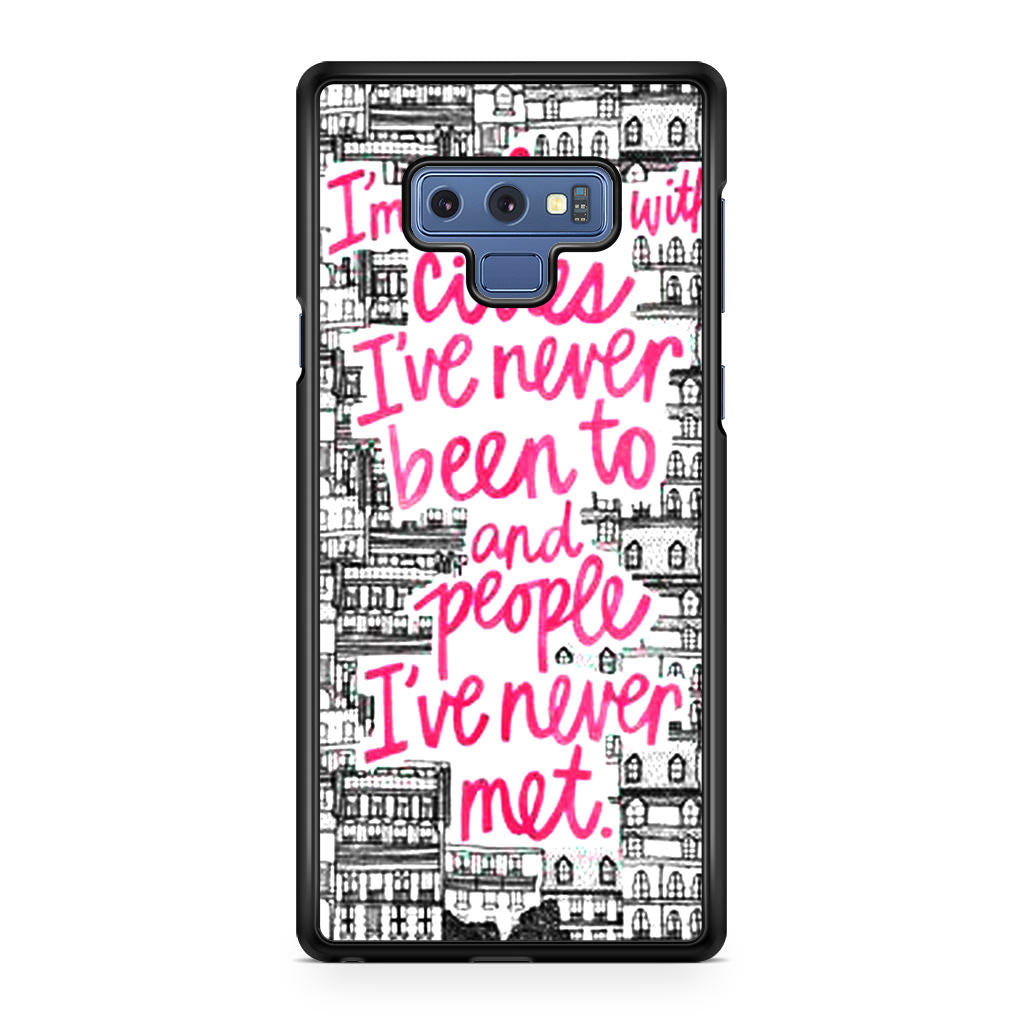 John Green Quotes I'm in Love With Cities Galaxy Note 9 Case