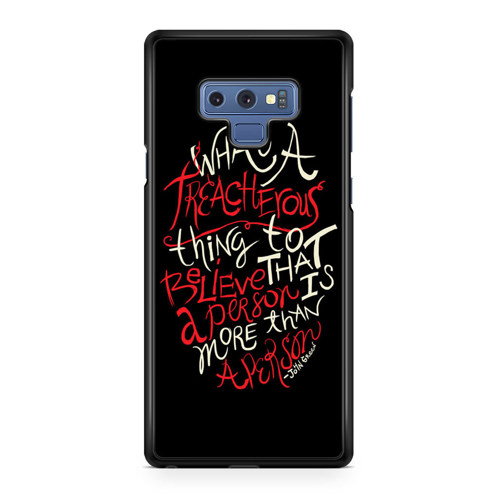 John Green Quotes More Than A Person Galaxy Note 9 Case