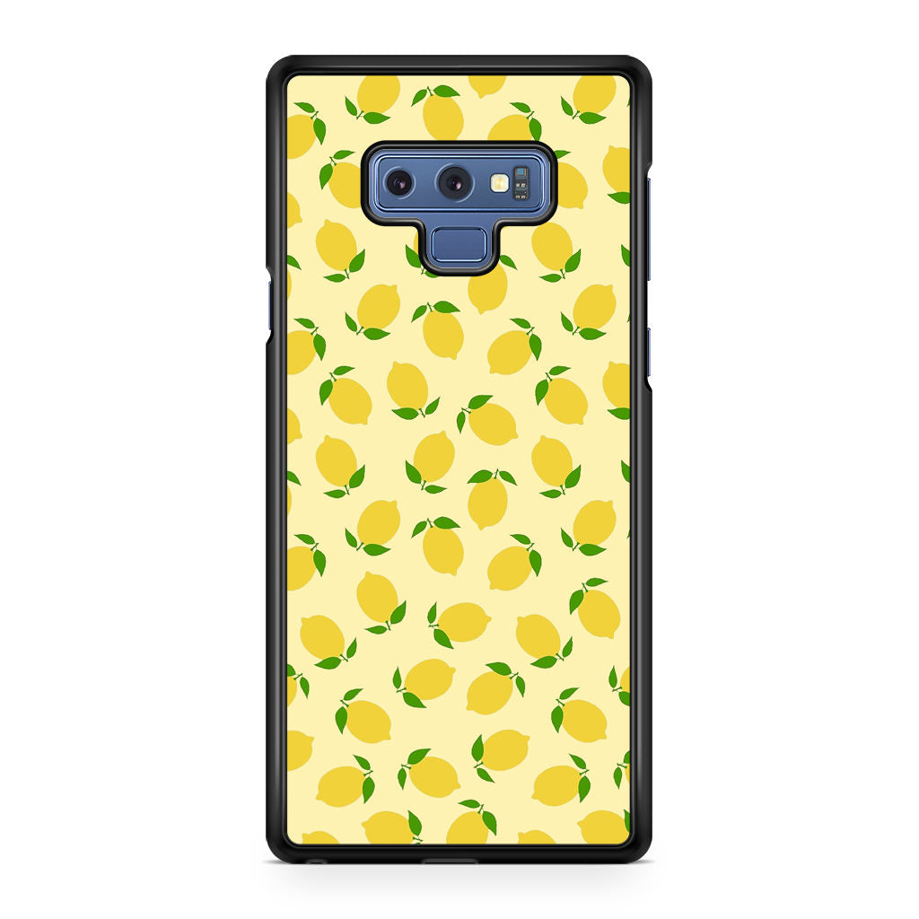 Lemons Fruit Pattern Galaxy Note 9 Case