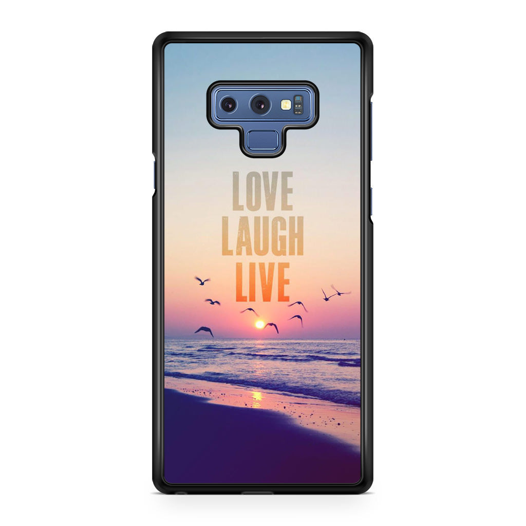 Love Laugh Live Galaxy Note 9 Case
