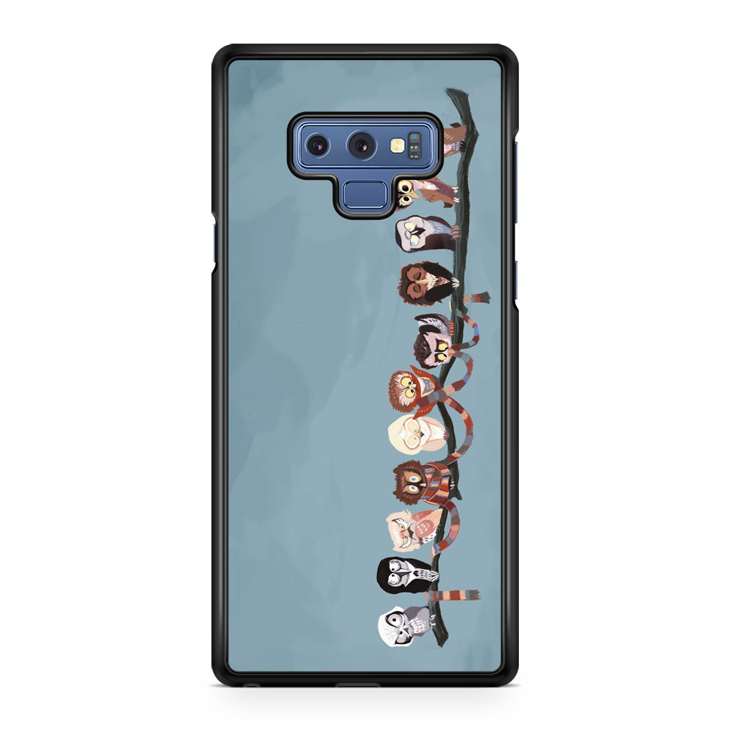 Owls on The Branch Galaxy Note 9 Case