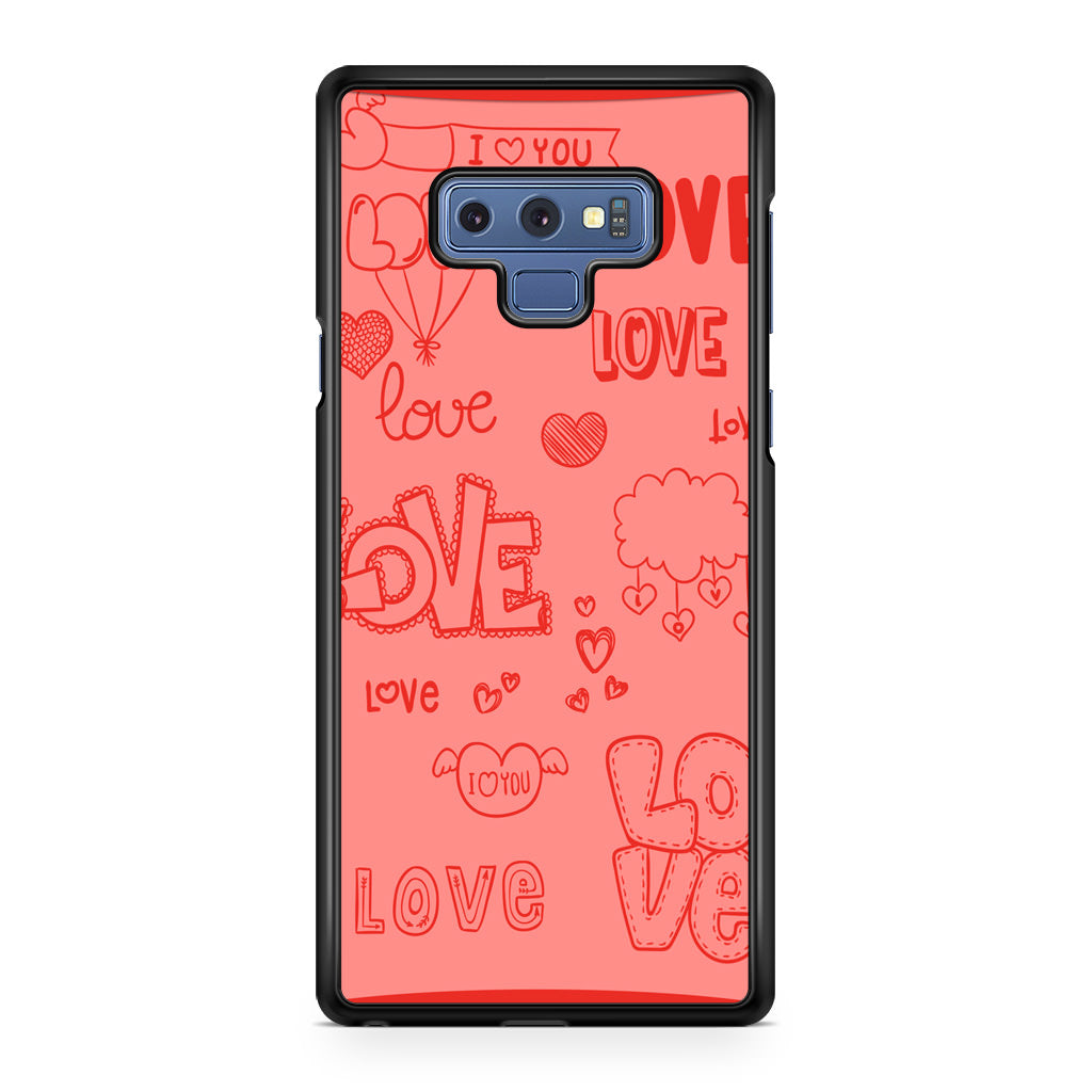 Pink Lover Galaxy Note 9 Case