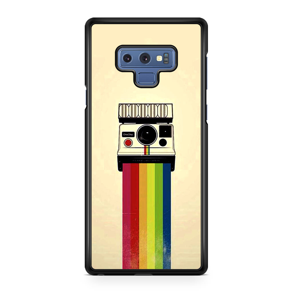 Polaroid Camera Colorful Rainbow Galaxy Note 9 Case