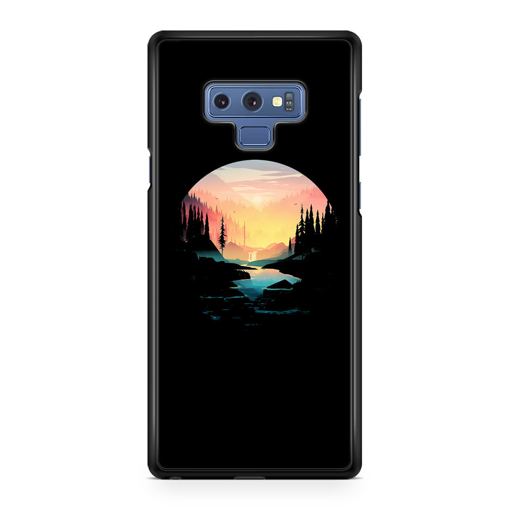 River Path at Dusk Galaxy Note 9 Case