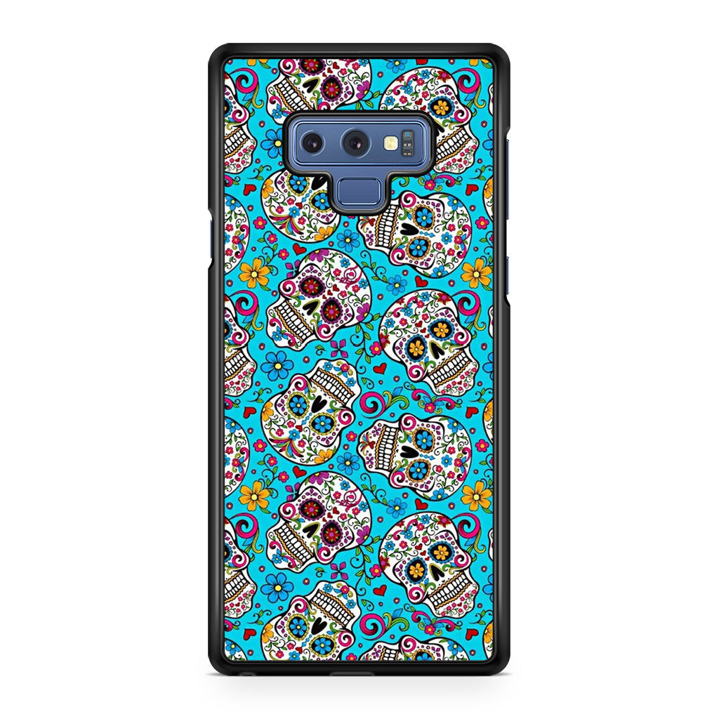 Skull Floral Sugar Galaxy Note 9 Case