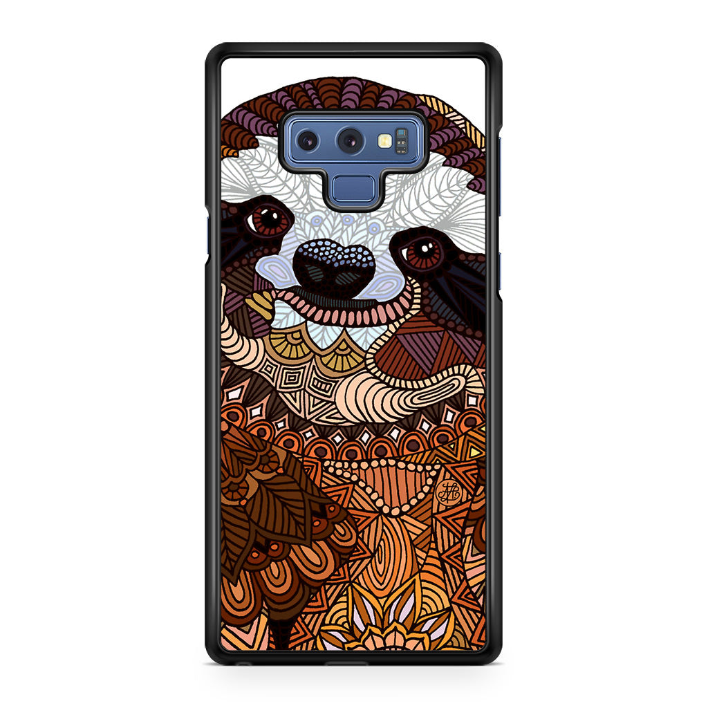 Sloth Ethnic Pattern Galaxy Note 9 Case