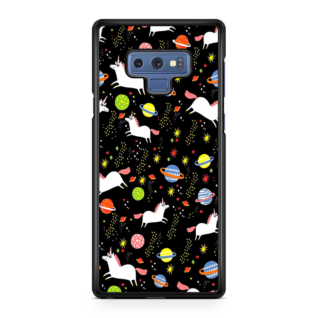 Space Unicorn Pattern Galaxy Note 9 Case