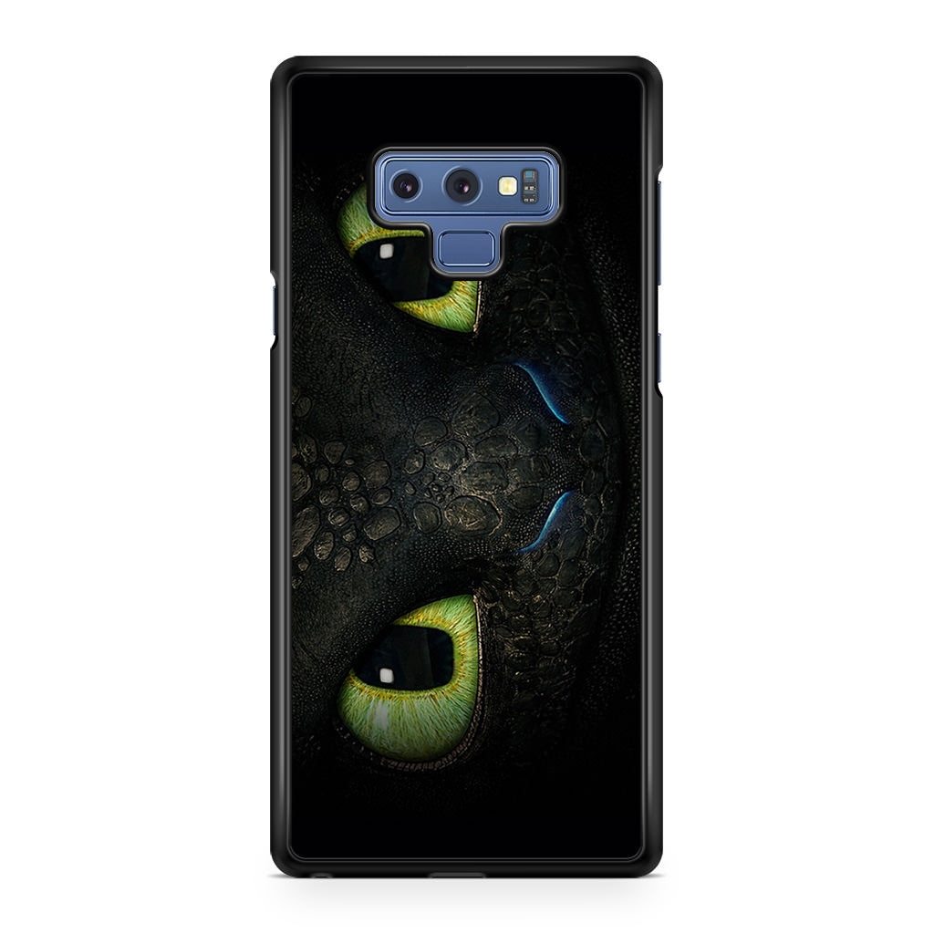 Toothless Dragon Eyes Close Up Galaxy Note 9 Case