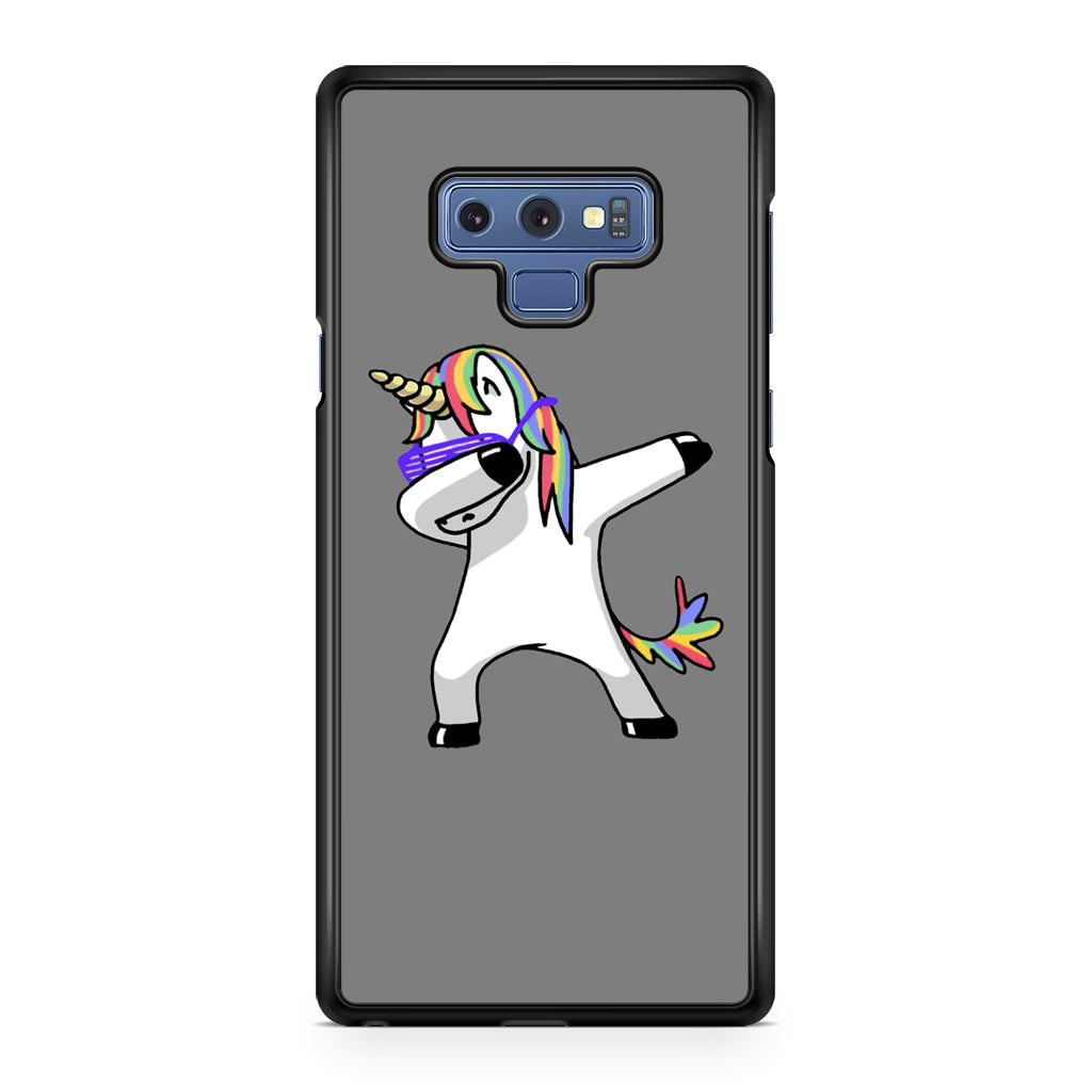 Unicorn Dabbing Grey Galaxy Note 9 Case