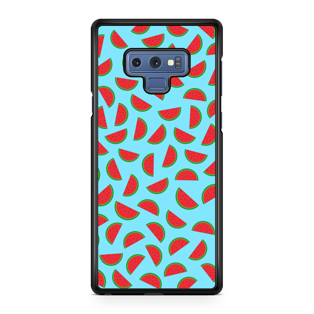 Watermelon Fruit Pattern Blue Galaxy Note 9 Case