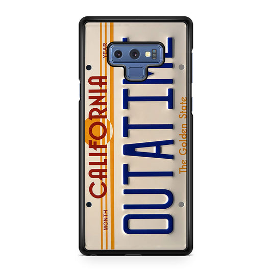 Back to the Future License Plate Outatime Galaxy Note 9 Case