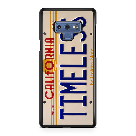 Back to the Future License Plate Timeless Galaxy Note 9 Case