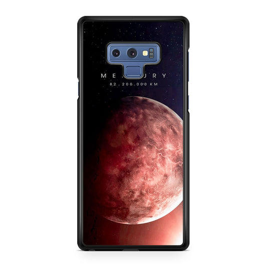 Planet Mercury Galaxy Note 9 Case