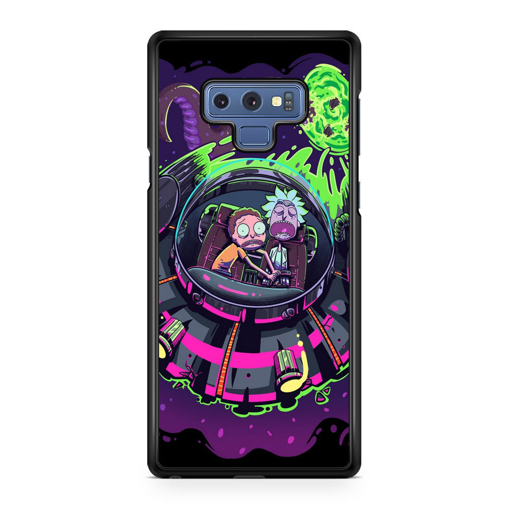 Rick And Morty Spaceship Galaxy Note 9 Case