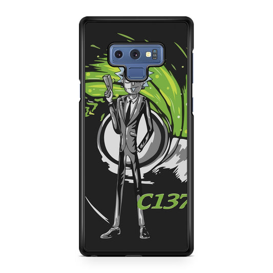 Rick Sanchez Agent C137 Galaxy Note 9 Case