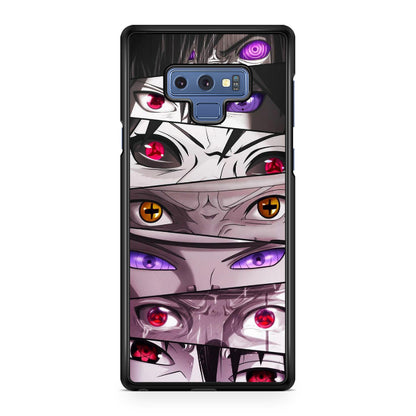 The Powerful Eyes on Naruto Galaxy Note 9 Case