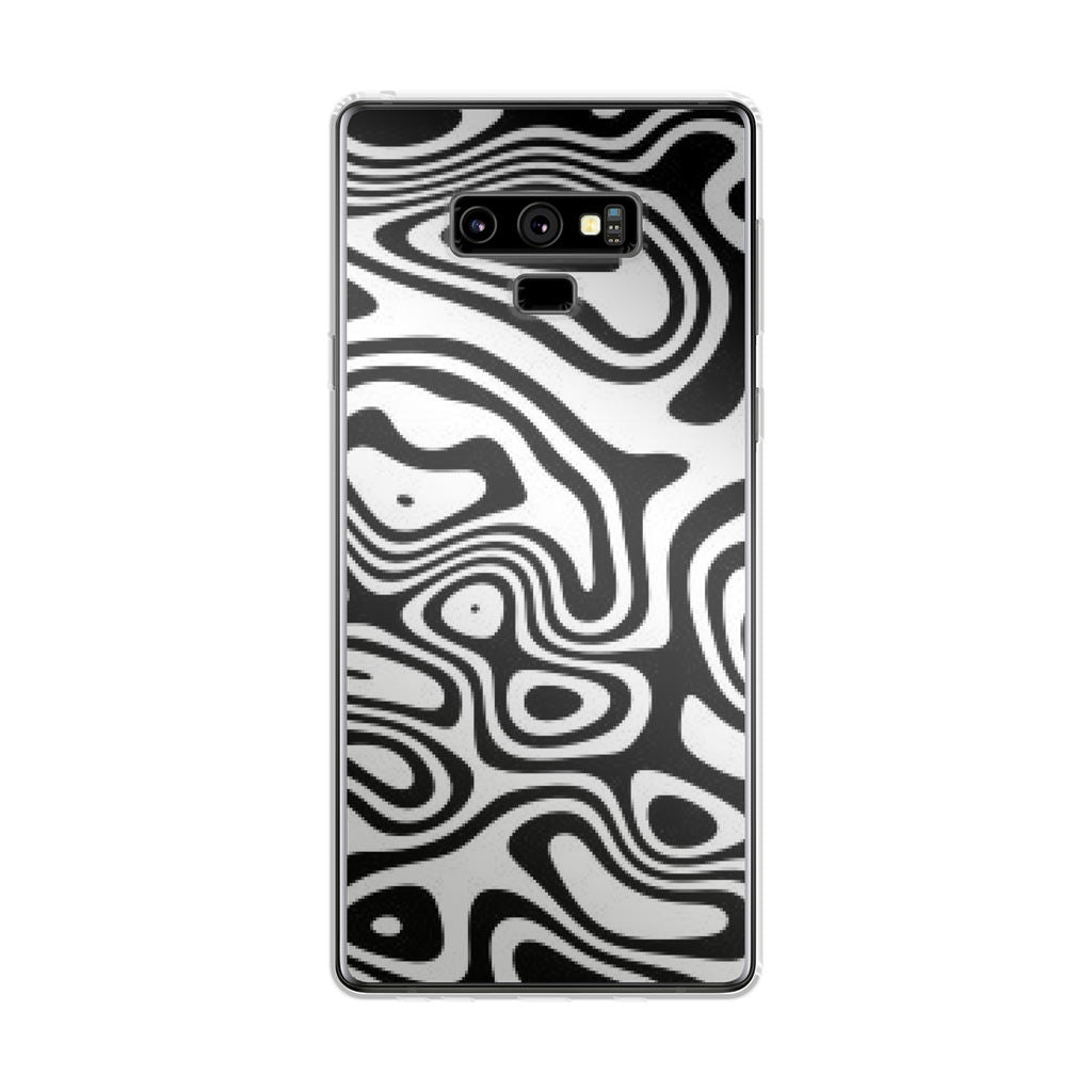 Abstract Black and White Background Galaxy Note 9 Case