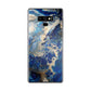 Abstract Golden Blue Paint Art Galaxy Note 9 Case