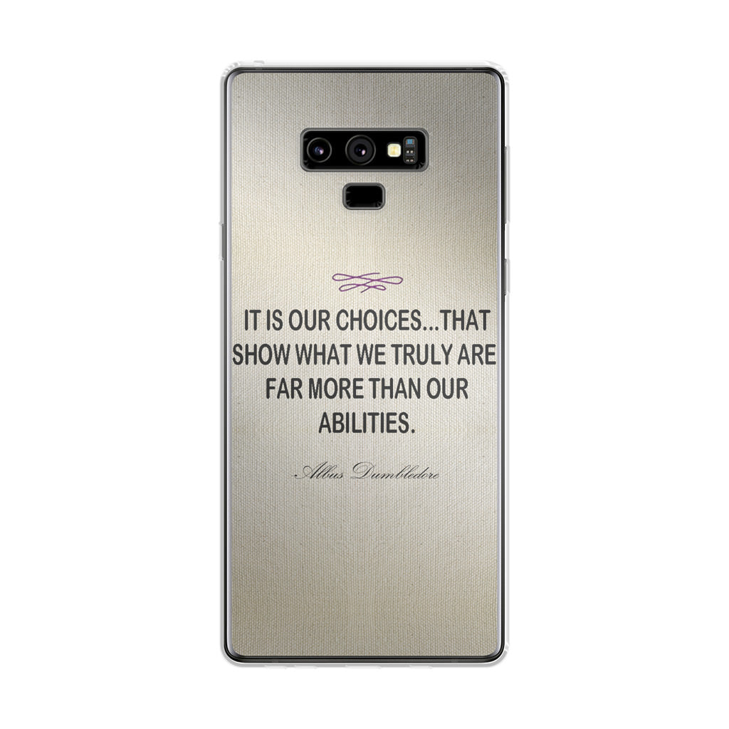Albus Dumbledore Quote Galaxy Note 9 Case