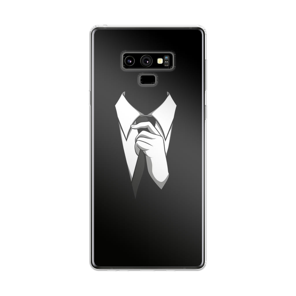 Anonymous Black White Tie Galaxy Note 9 Case
