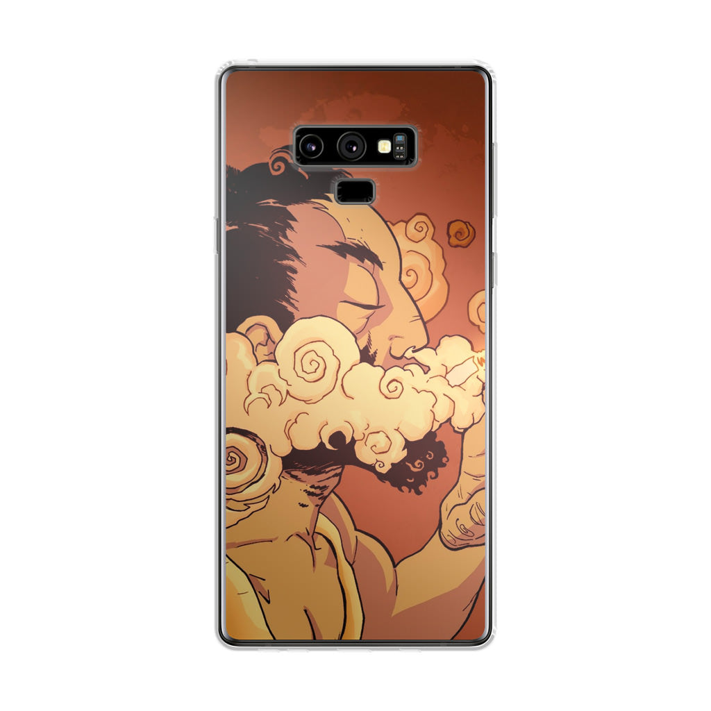 Artistic Psychedelic Smoke Galaxy Note 9 Case