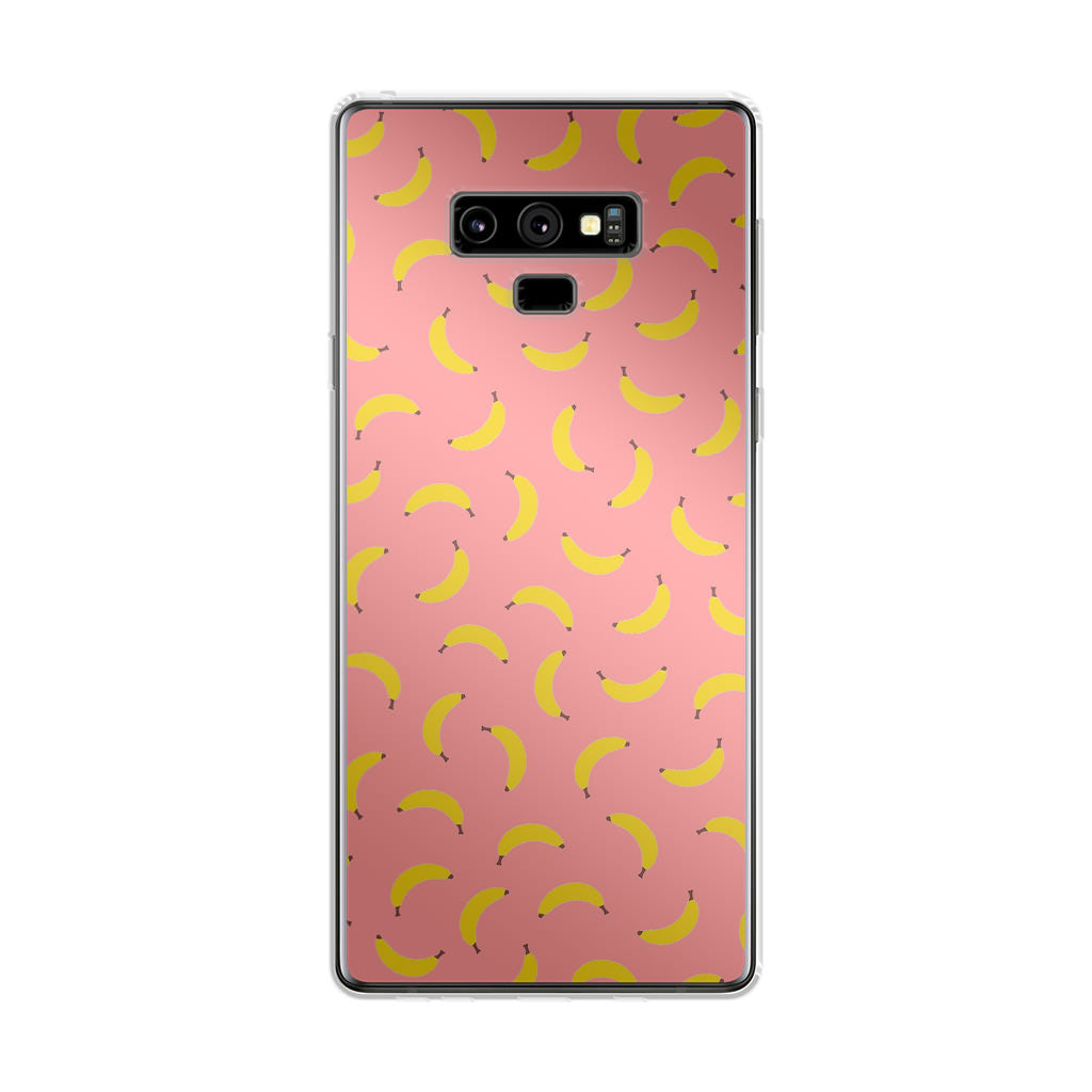 Bananas Fruit Pattern Pink Galaxy Note 9 Case