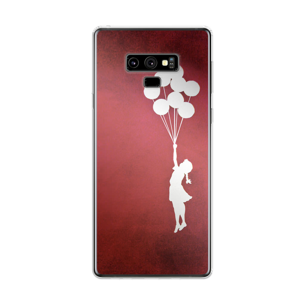 Banksy Girl With Balloons Red Galaxy Note 9 Case