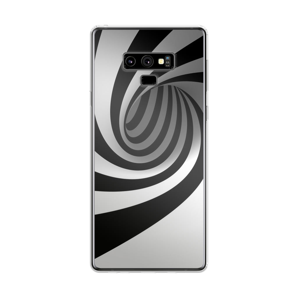 Black and White Twist Galaxy Note 9 Case