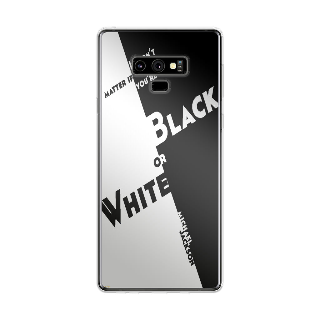 Black Or White Michael Jackson Galaxy Note 9 Case